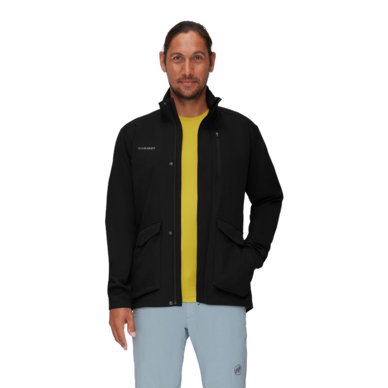 MAMMUT - Chaqueta Hombre Impermeable Seon Pac Hs Negro Mammut