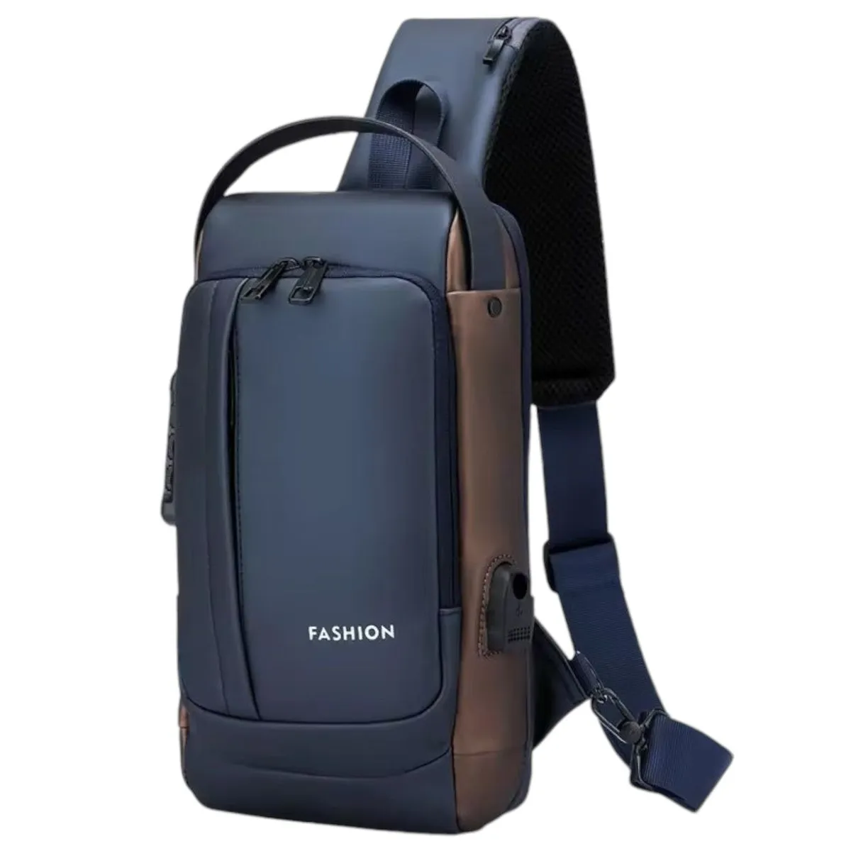 GENERICO - Bolso De Pecho Antirrobo Para Hombre y Mujer Bandolera De Carga USB