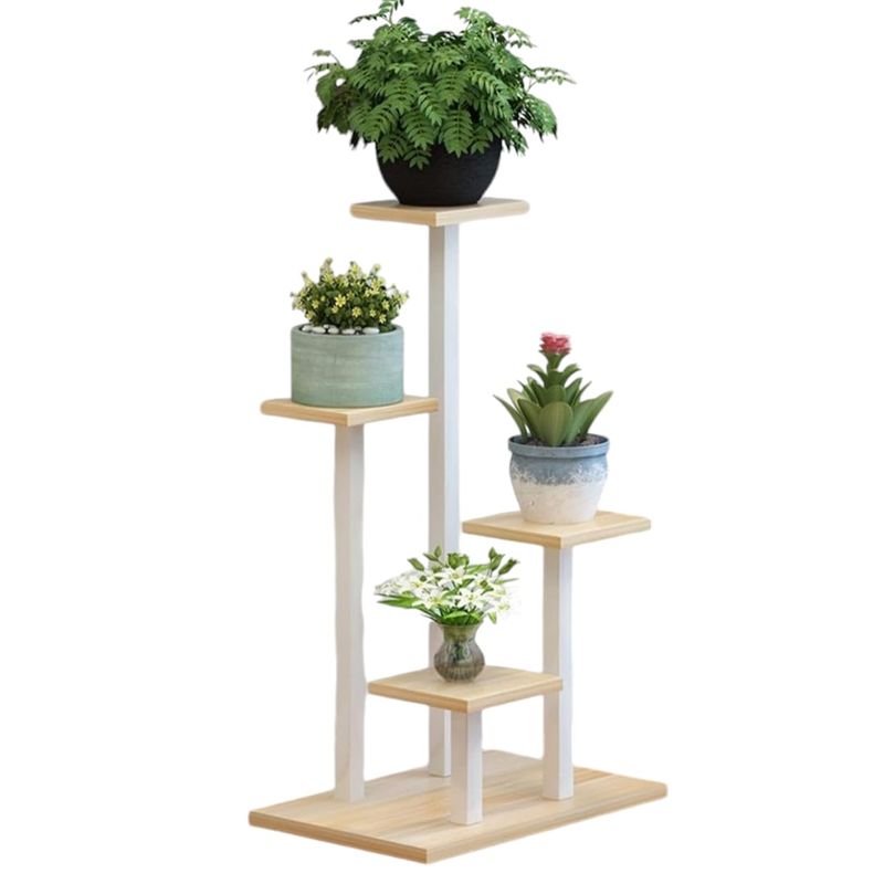MDF - soporte para plantas blanco