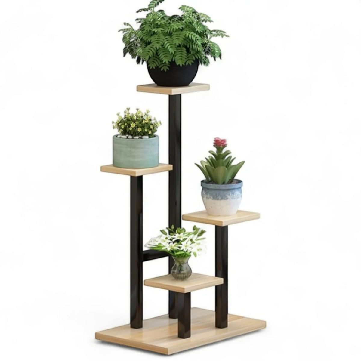 MDF - soporte para plantas negro