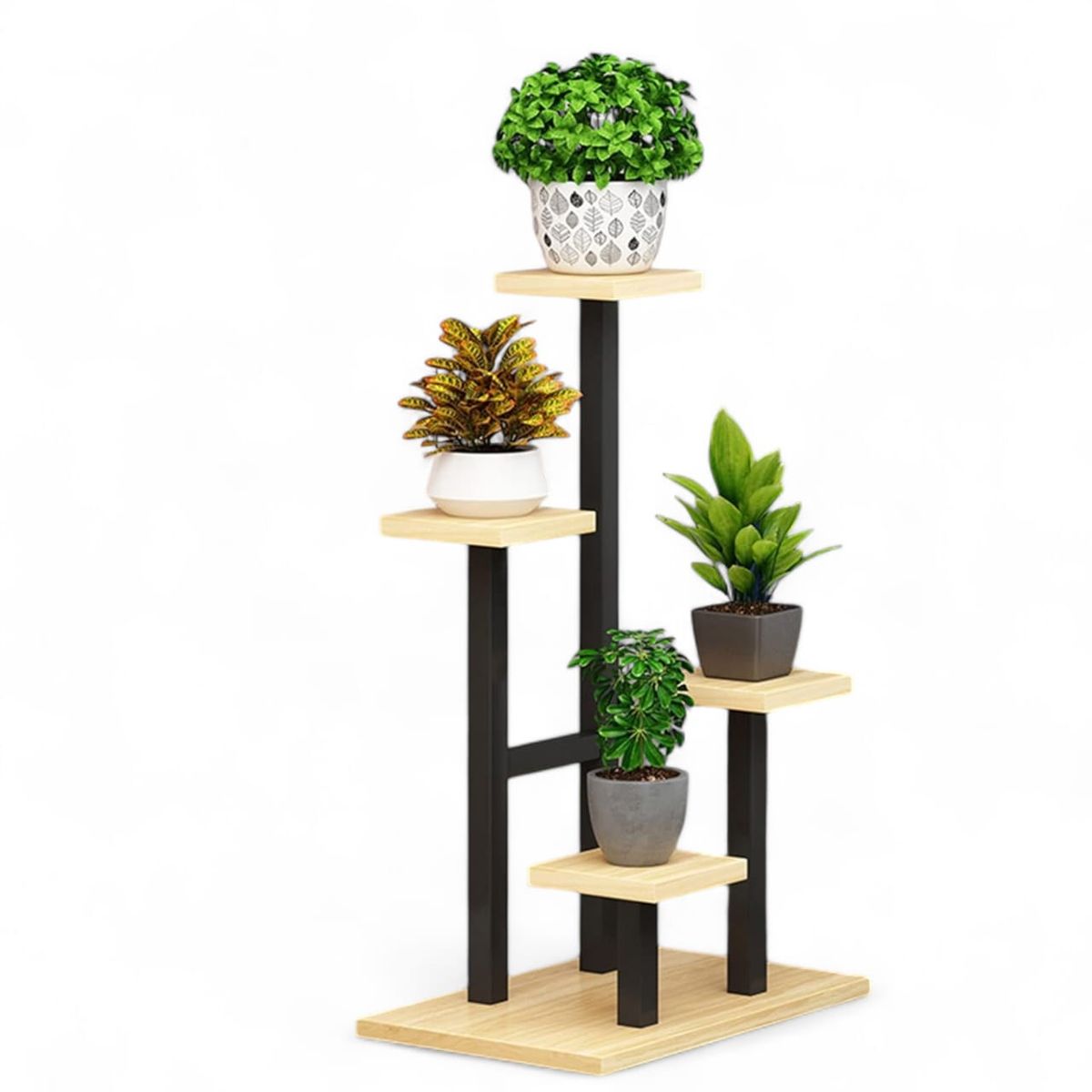 MDF - soporte para plantas negro