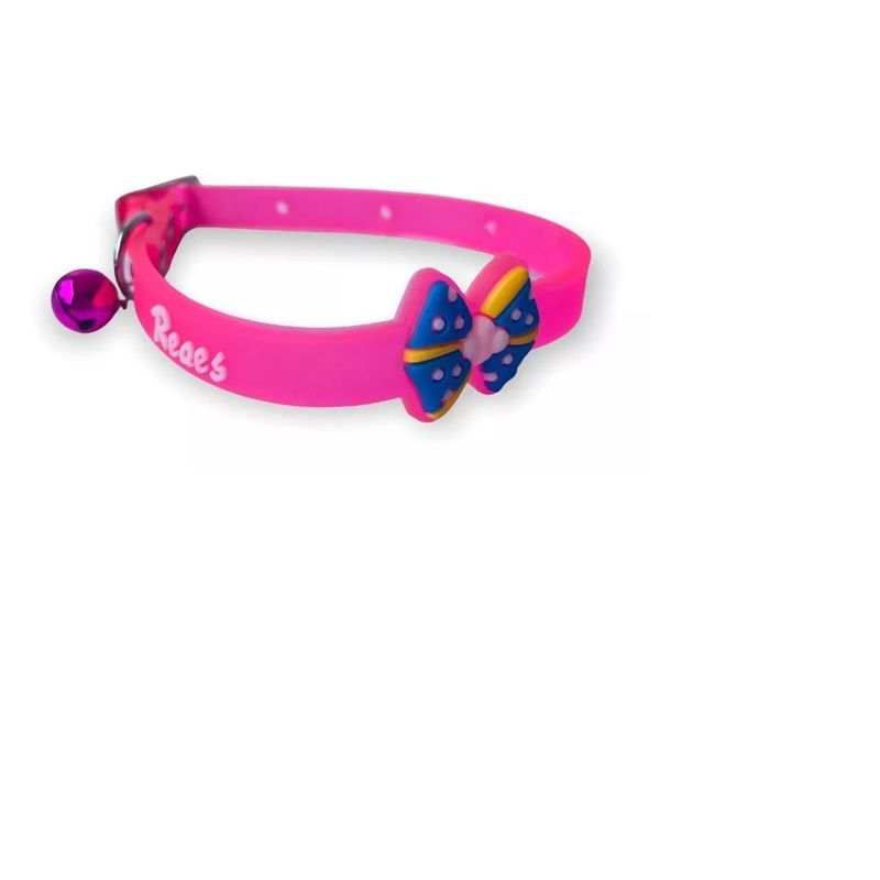 GENERICO - Collar Para Mascota Collar De Silicona Diseño De Moño