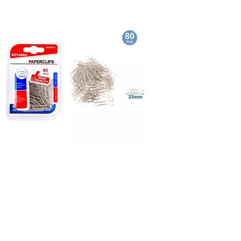 GENERICO - Clips Metálico Caja 80 Unidades