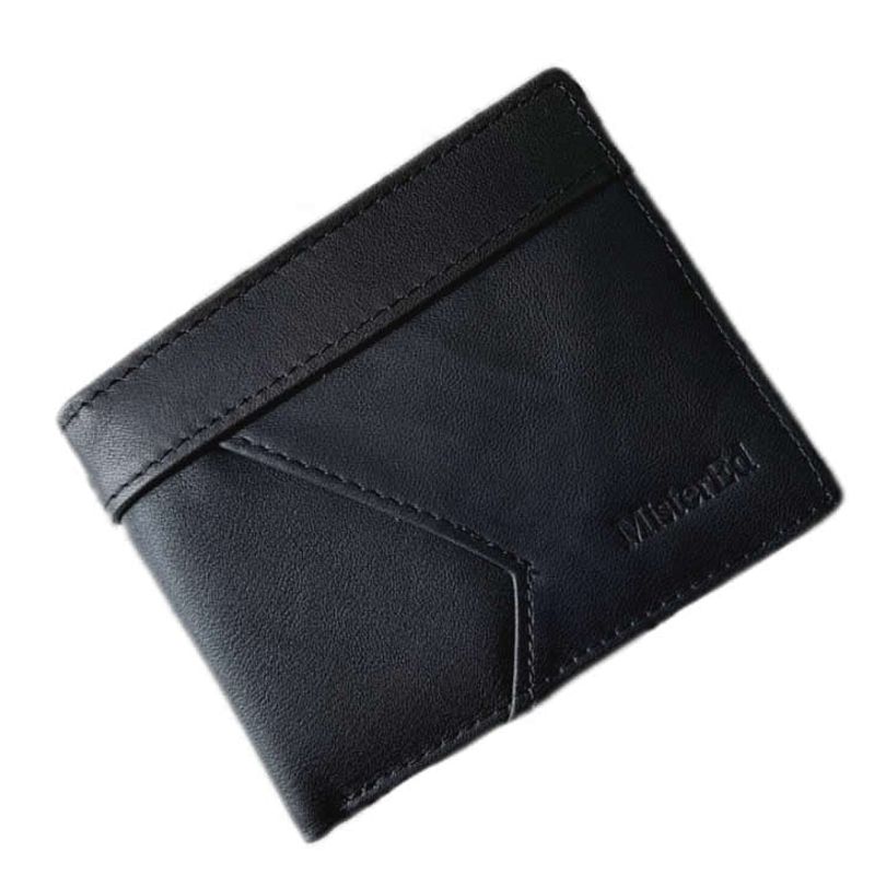 GENERICO - Billetera Hombre 100% Cuero Fino  + Bolsa Regalo