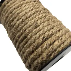 GENERICO - Rollo De Cordón De Cañamo De Yute 6mm 18 Metros