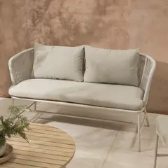 AMOBLE - Sofa terraza Baule Blanco Amoblé