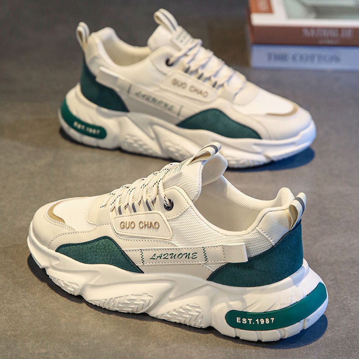 BLWOENS - Zapatos deportivas para hombres Zapatillas - Verde