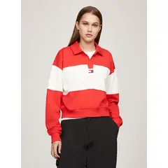 TOMMY HILFIGER - Sweater Relaxed Color Block Multicolor Tommy Jeans