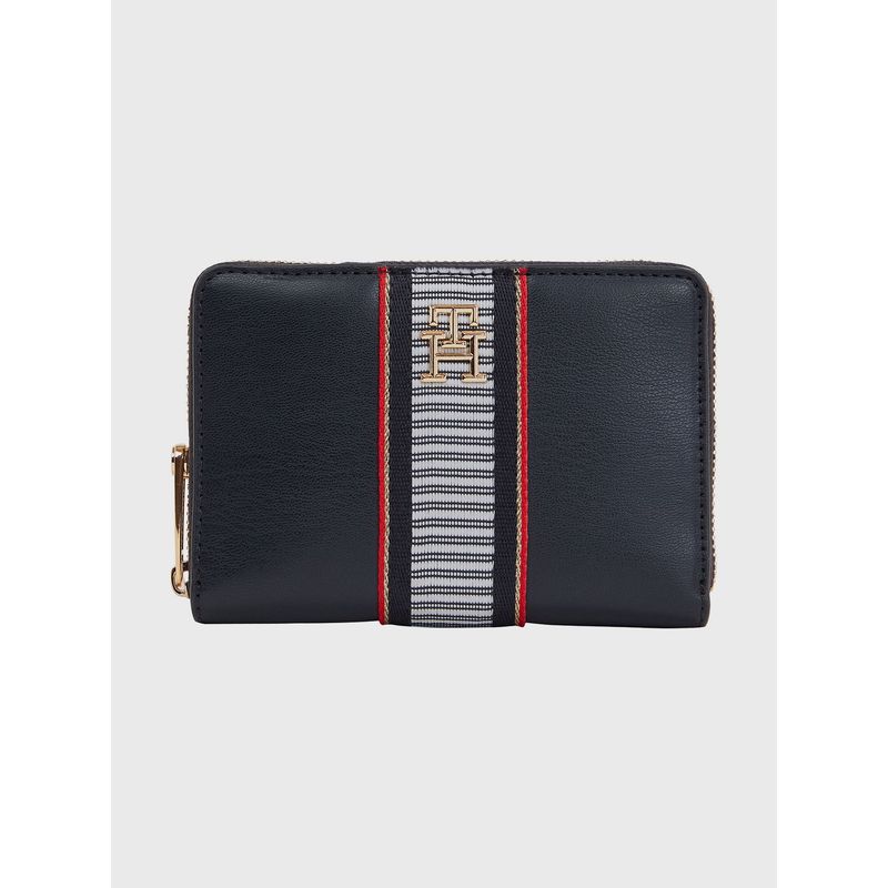 TOMMY HILFIGER - Billetera Corporate Monogram Con Cierre Azul Tommy Hilfiger