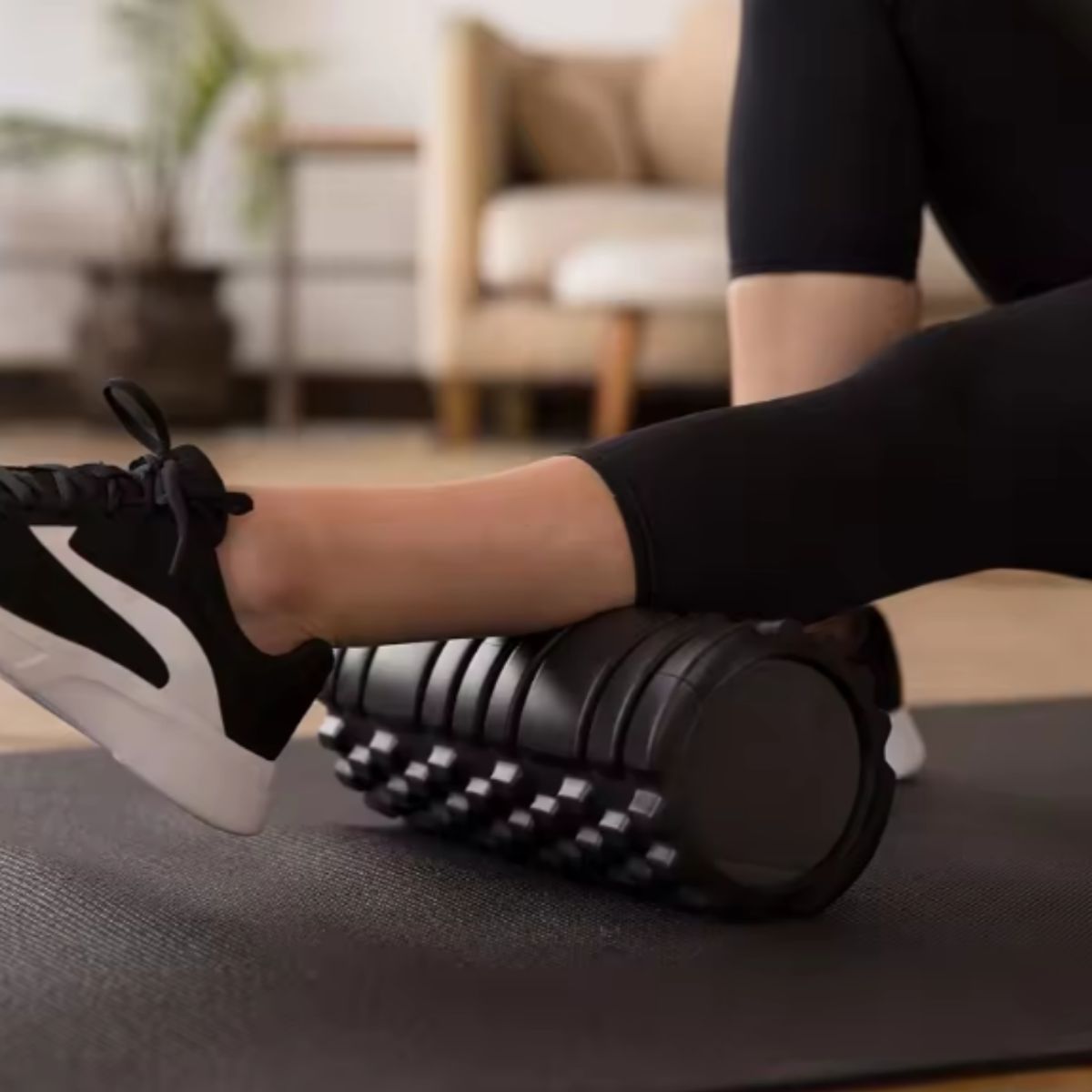 GENERICO - Rodillo De Yoga Foam Roller Masajes Elongación Pilates Negro