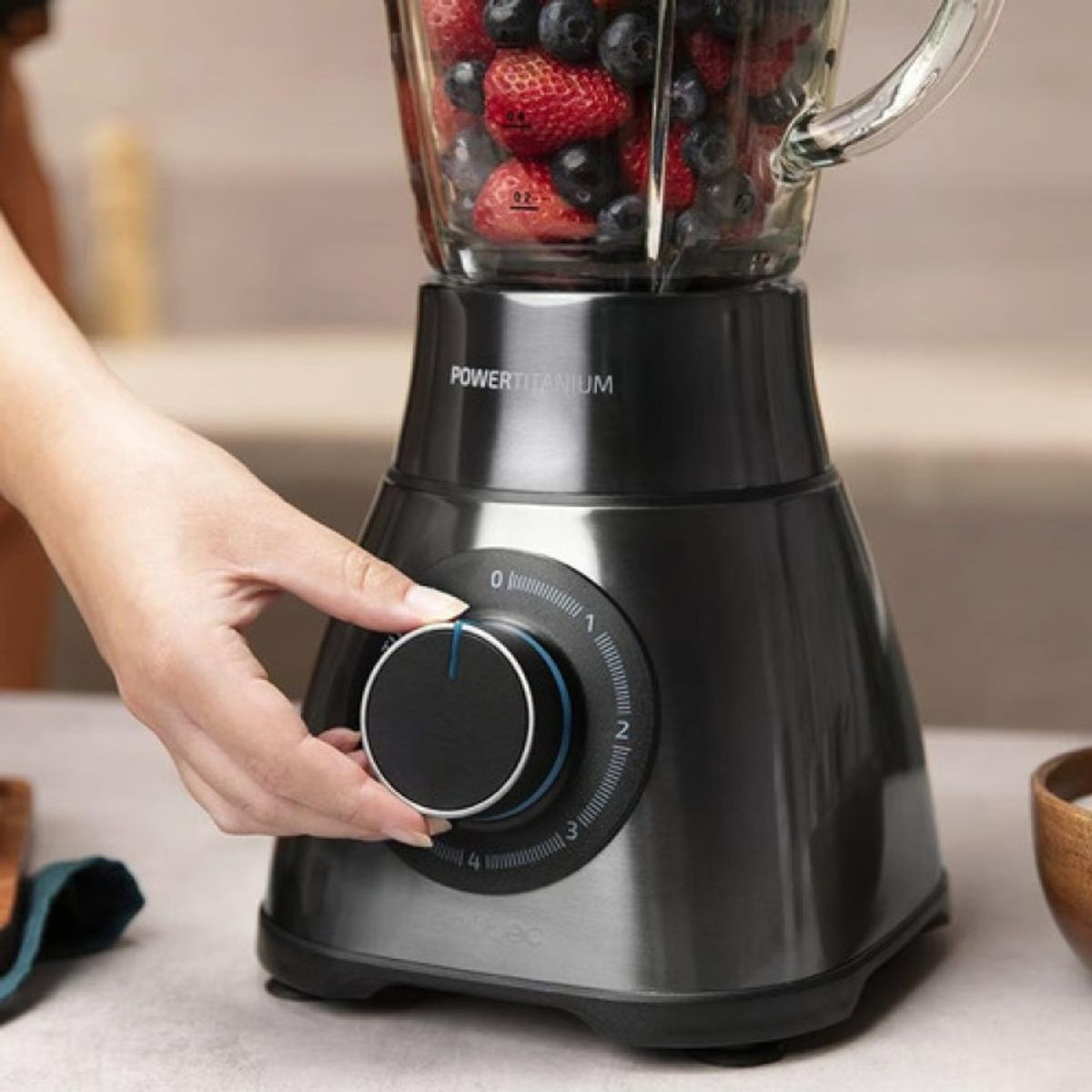 CECOTEC - Licuadora Cecotec Power Black Titanium 2500max 1500w 18l.