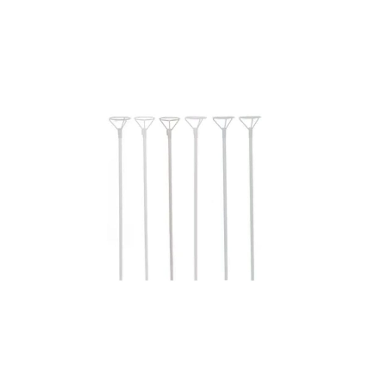 GENERICO - Varillas De Globos Transparentes 6pcs 08x43cm