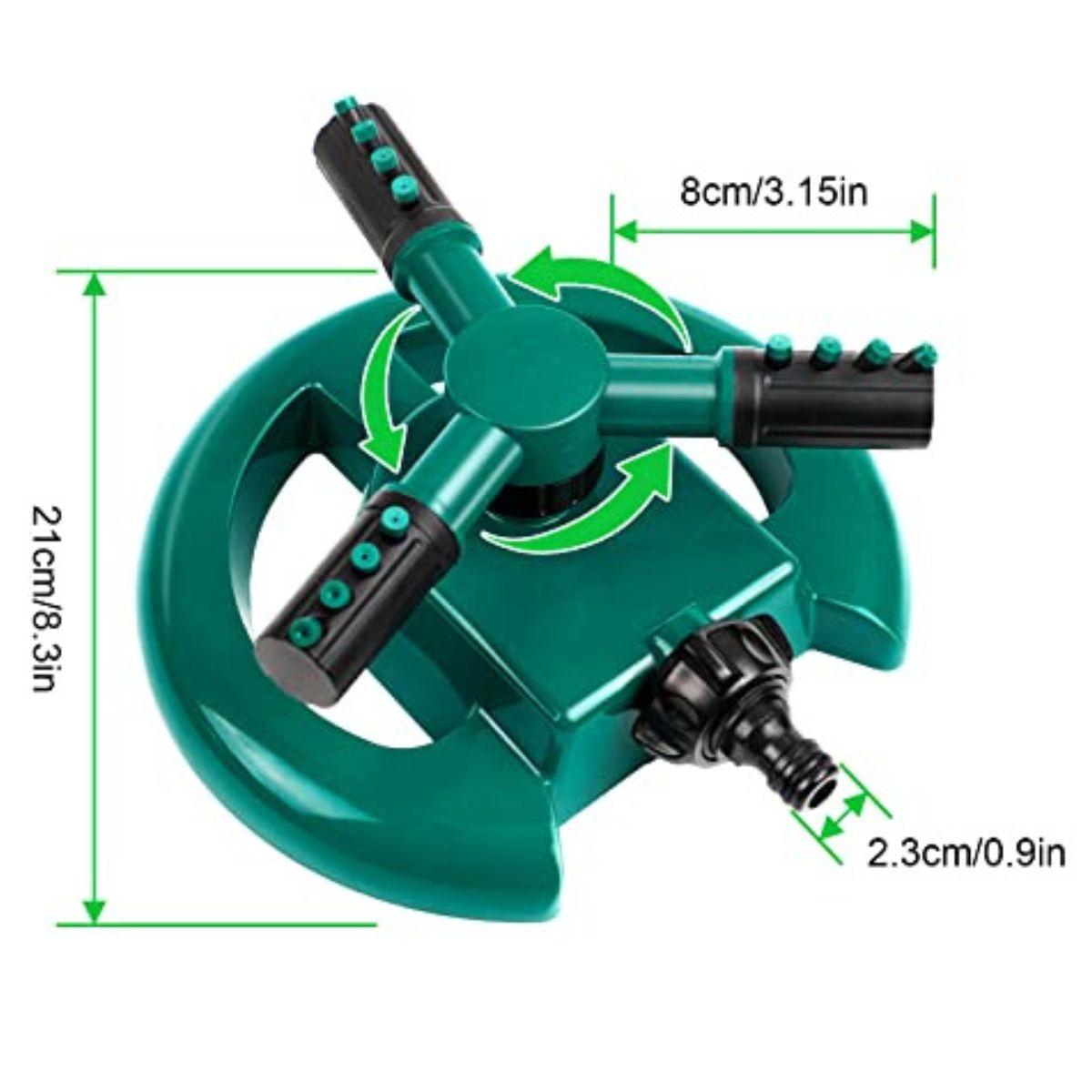 GENERICO - Rociador de Agua Giratorio 360 Grados