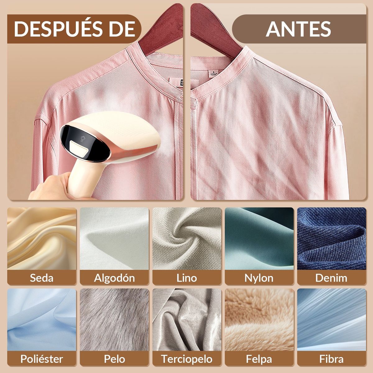 SLOWTON - Plancha A Vapor Vertical Vaporizador Ropa Banhaus Portatil