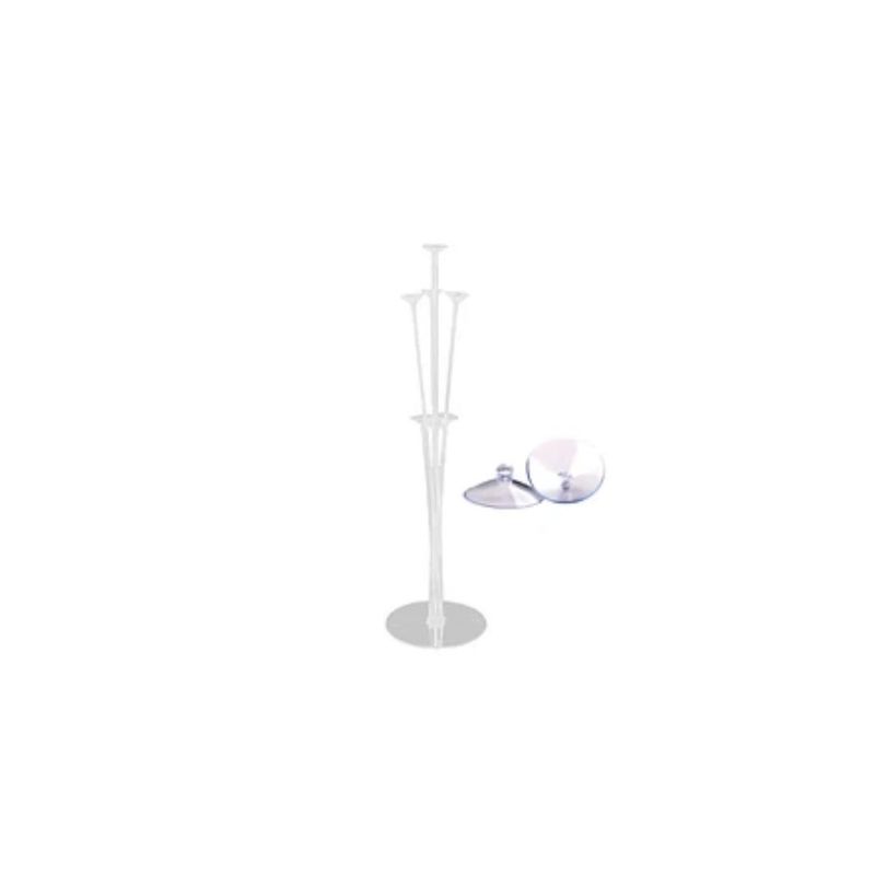 GENERICO - Pedestal Para Globos Transparente 7pcs 17x70cm