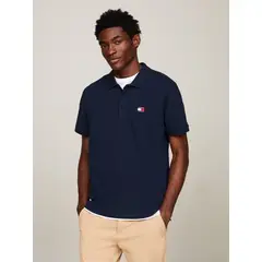 TOMMY HILFIGER - Polo Regular Fit Con Parche Azul Tommy Jeans