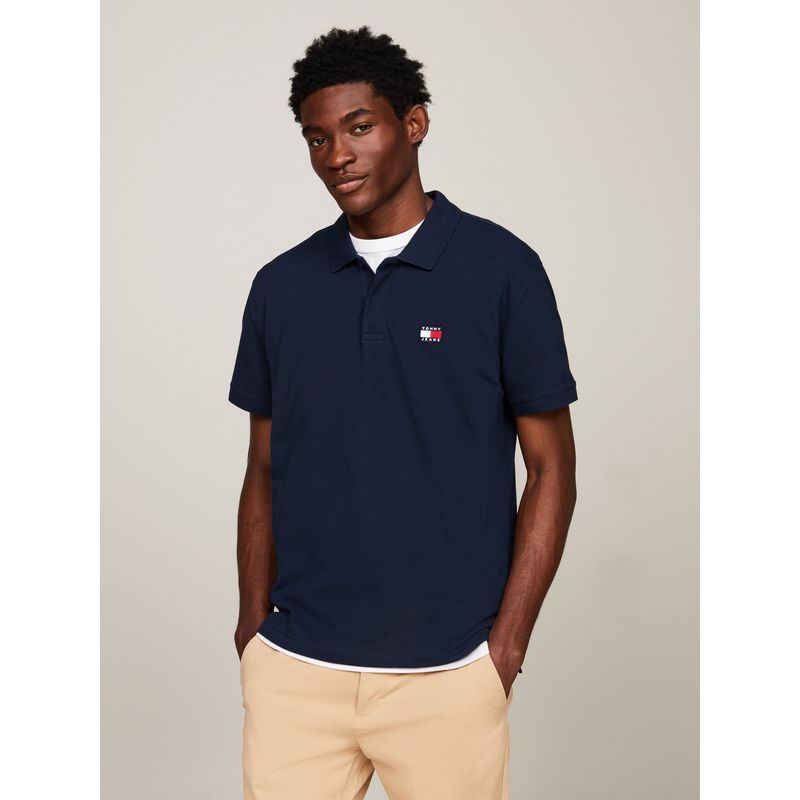 TOMMY HILFIGER - Polo Regular Fit Con Parche Azul Tommy Jeans