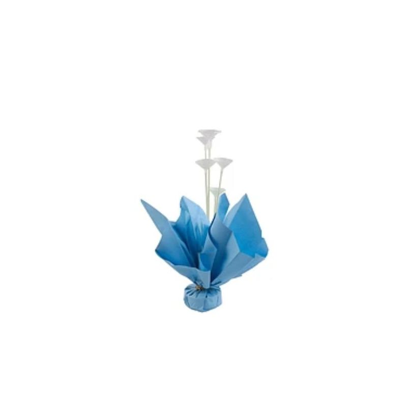 GENERICO - Soporte Para Globos Azul Con Varillas 60cm