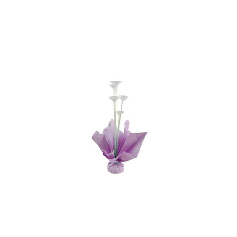 GENERICO - Soporte Para Globos Morado Con Varillas 60cm