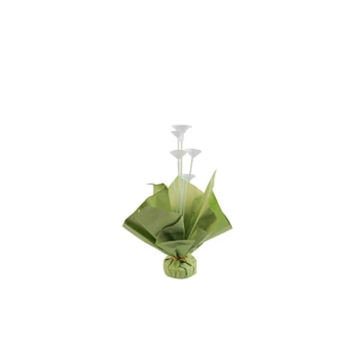 GENERICO - Soporte Para Globos Verde Con Varillas 60cm