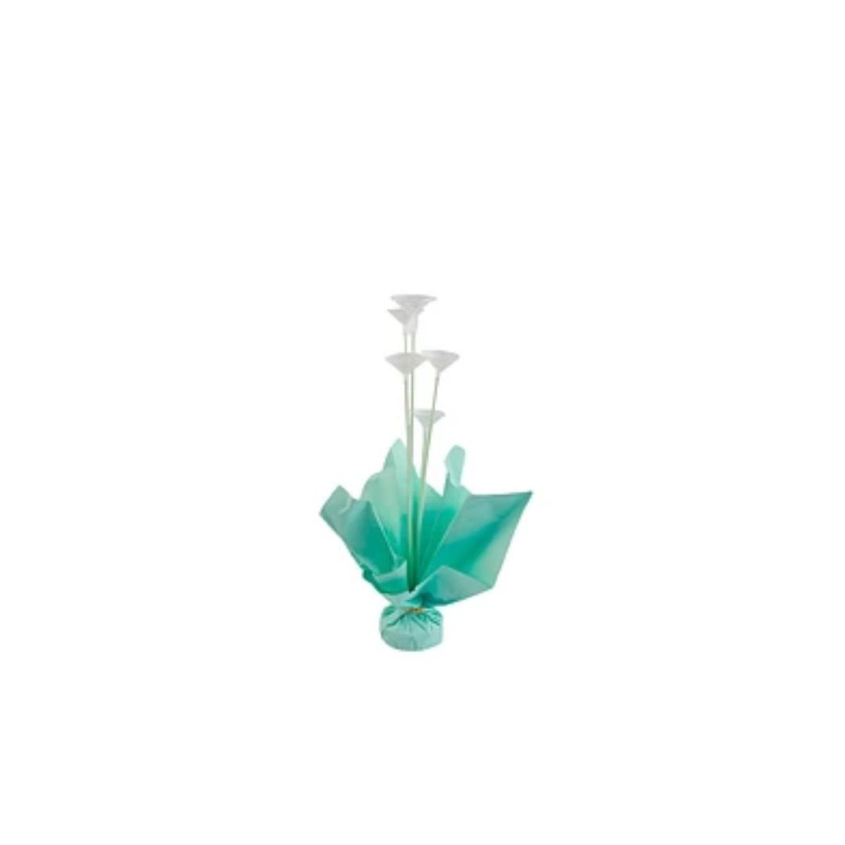 GENERICO - Soporte Para Globos Turquesa Con Varillas 60cm