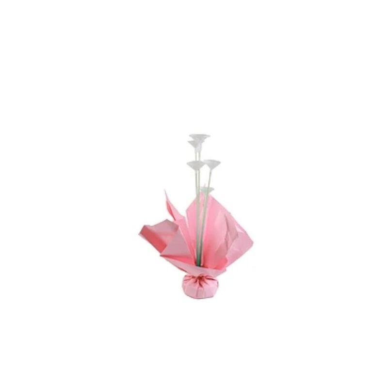 GENERICO - Soporte Para Globos Rosado Con Varillas 60cm