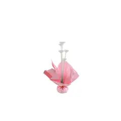 GENERICO - Soporte Para Globos Rosado Con Varillas 60cm