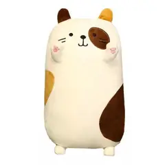 GENERICO - Peluche Almohada Suave Gatito Kawaii 40cm Color Blanco