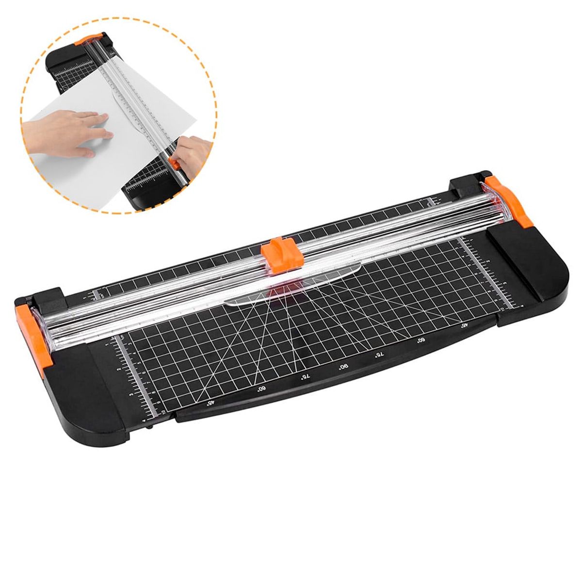 LUKOVEE - Guillotina A4 33x31cm Cortadora De Papel Fotos Con Medidor