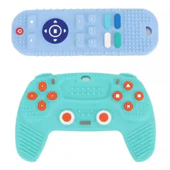 LUKOVEE - Mordedor Silicona Para Bebé 2 Uds Gamepad Y Control Remoto