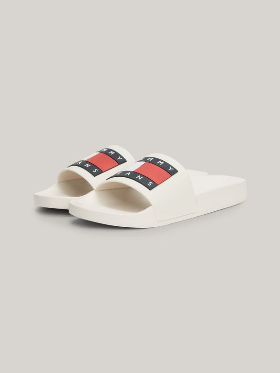 Sandalias Logo Flag Blanco Tommy Jeans