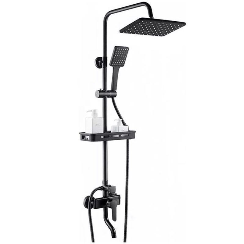 KUANGYE - Columna De Ducha Negra Mate 3 Funciones