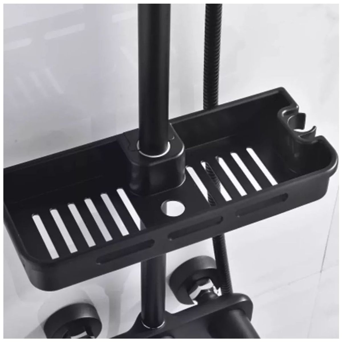 KUANGYE - Columna De Ducha Negra Mate 3 Funciones