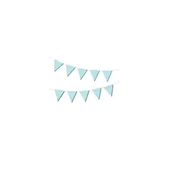 GENERICO - Guirnalda De Banderines Celeste 10pcs 3m