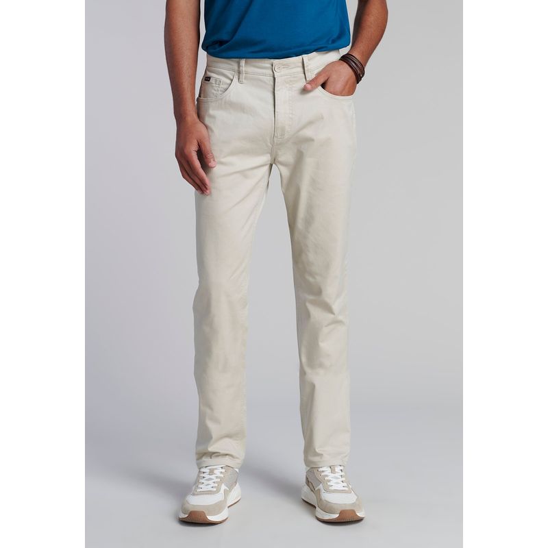 FEROUCH - Pantalon Five Pocket Beige Ferouch
