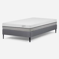 Cama Europea Pratta 1,5 Plazas Pata Acero 105 x 200 cm