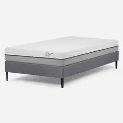 ROSEN - Cama Europea Pratta 1,5 Plazas Pata Acero 105 x 200 cm