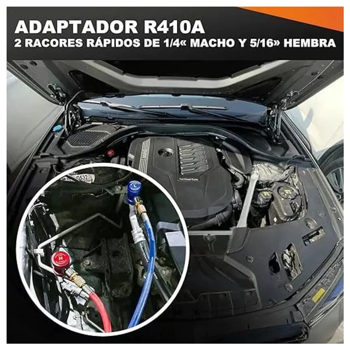 KUANGYE - Kit Reparación Manómetro Carga Aire Acondicionado