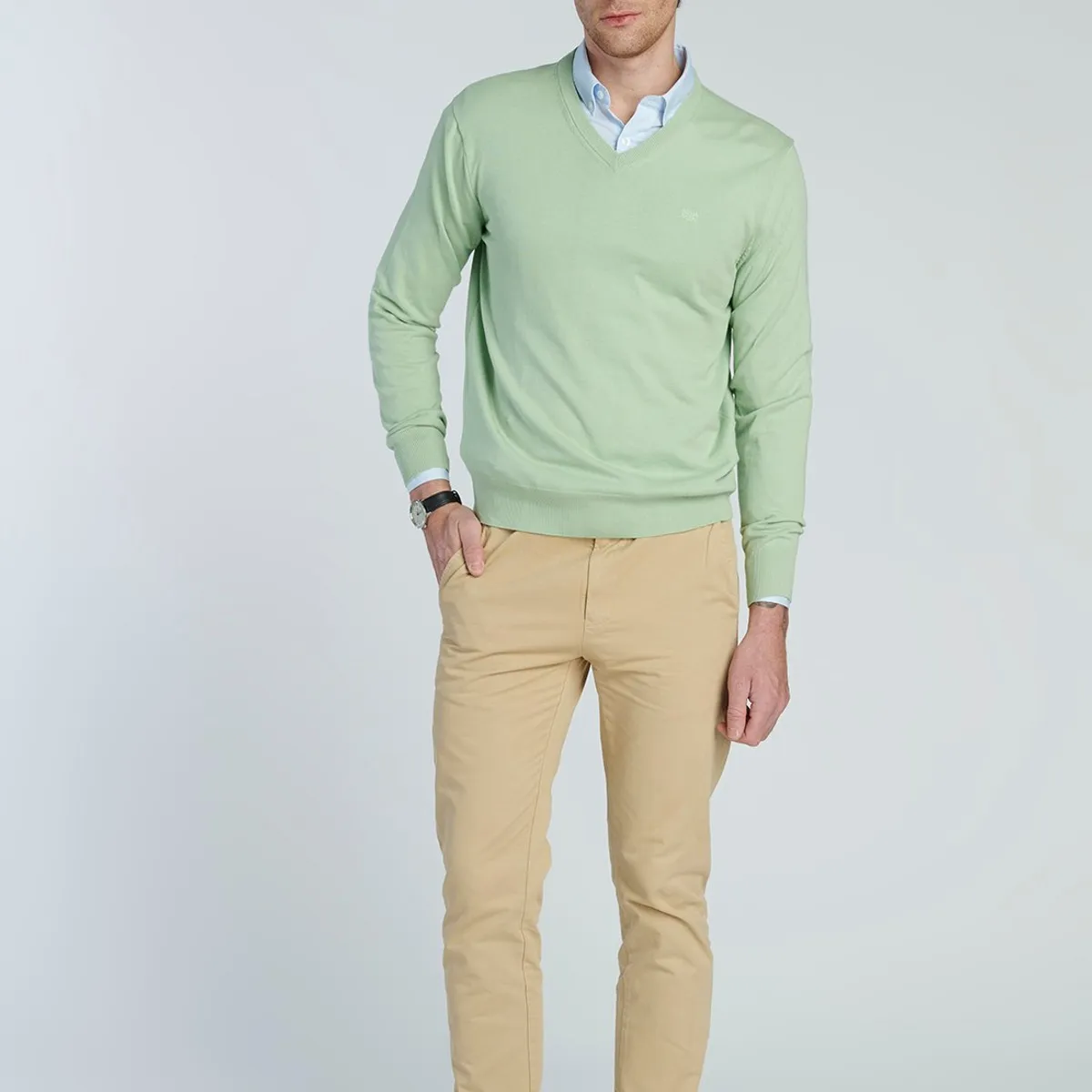 NEW MAN - Sweater Almeria Verde New Man