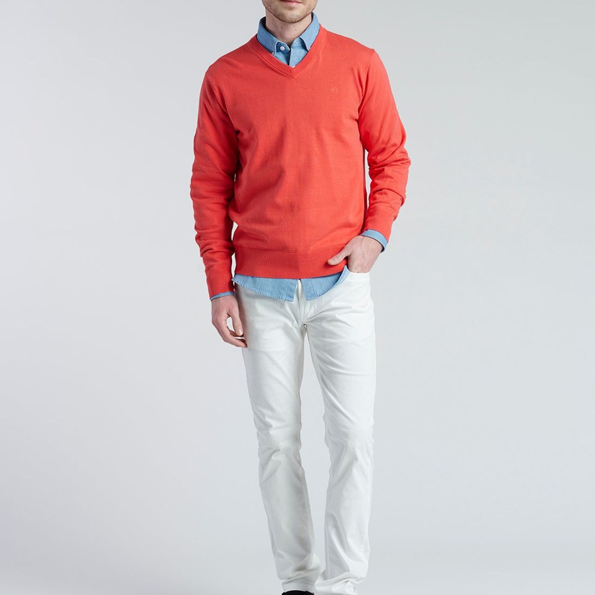 NEW MAN - Sweater Almeria Rojo New Man