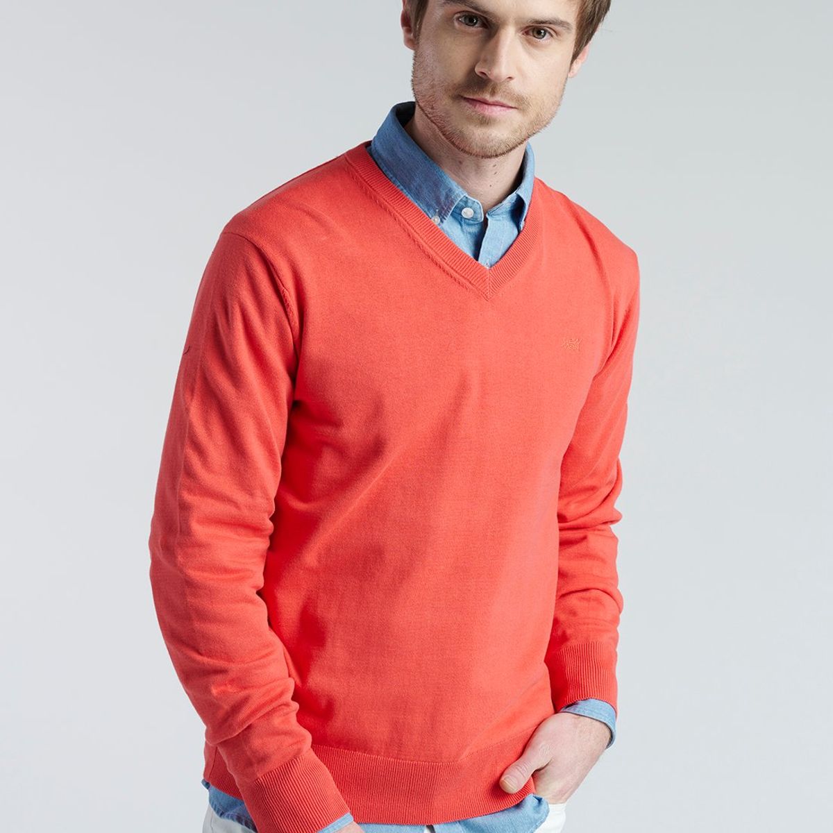 NEW MAN - Sweater Almeria Rojo New Man