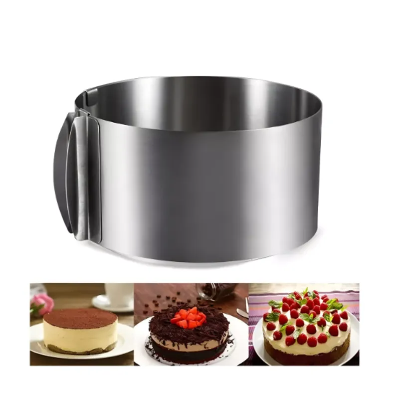 GENERICO - Molde De Torta Moldes Para Tortas Anillo Redondo Ajustable