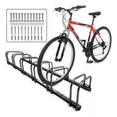 KUANGYE - Bicicletero Soporte Portabicicletas Acero Para 6 Bicicletas