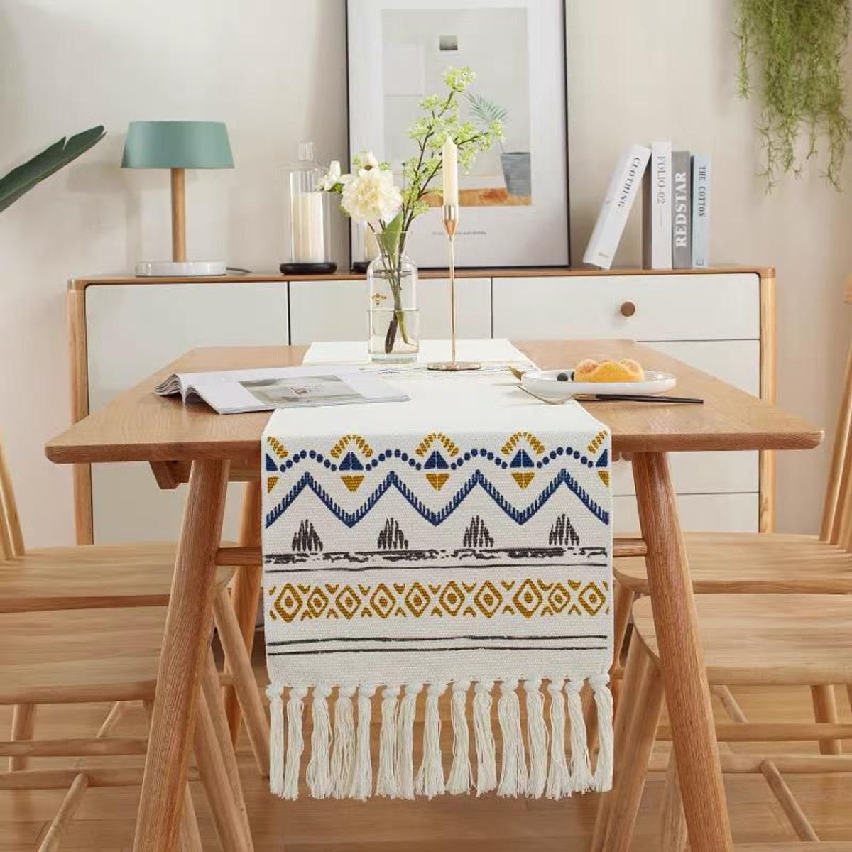 GENERICO - Camino de Mesa Decorativo Manteles de Centro Medidas 180x30 cm