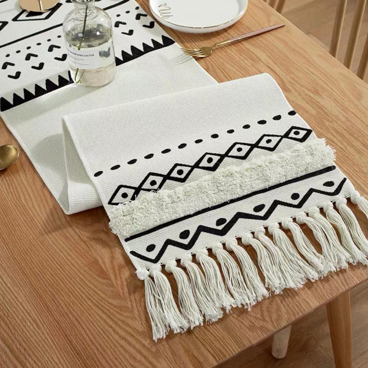 GENERICO - Camino de Mesa Decorativo Manteles de Centro Medidas 180x30 cm