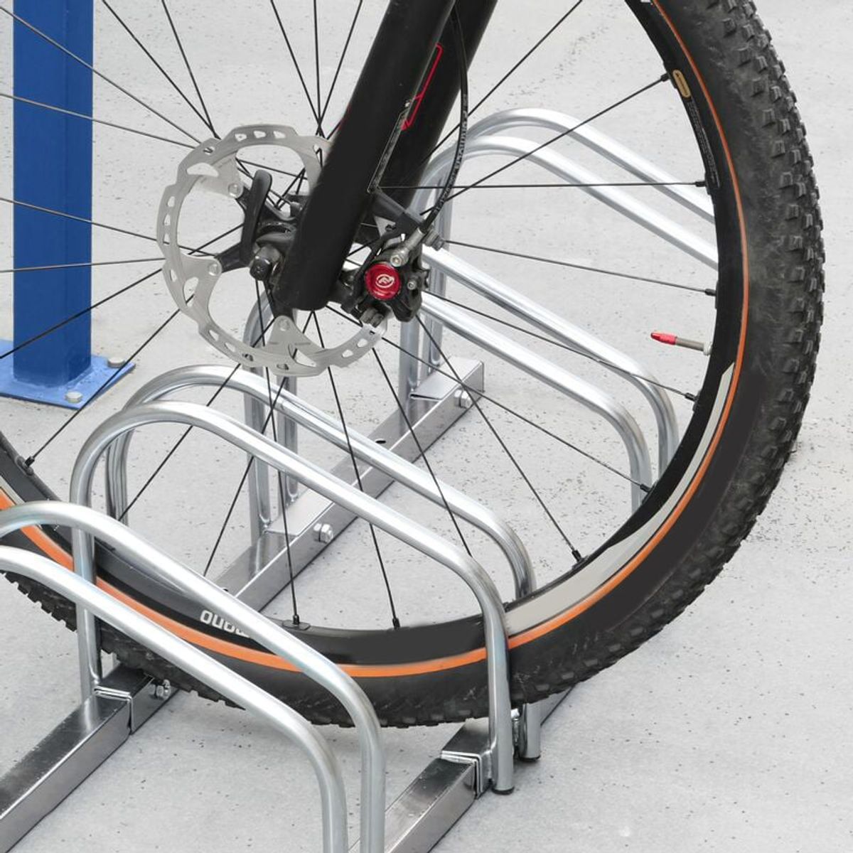 KUANGYE - Bicicletero Soporte Portabicicletas Acero Para 5 Bicicletas