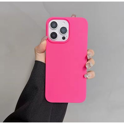 Imagen 2 del producto Carcasa De Silicona Para iPhone 16 Pro Max - Fucsia