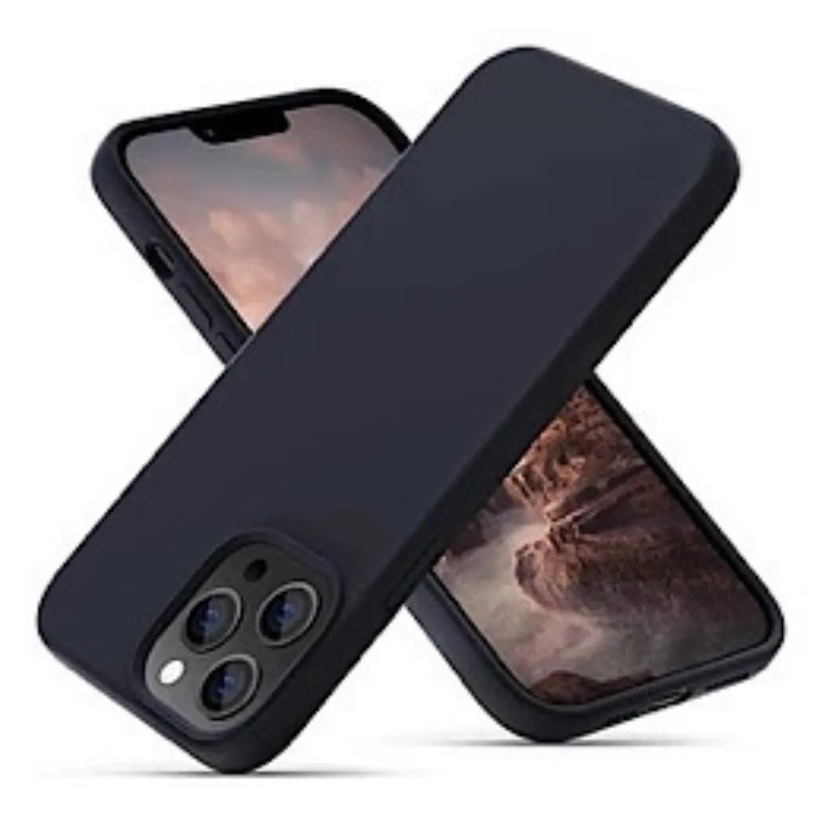 GENERICO - Carcasa De Silicona Para iPhone 16 Pro Max - Negro