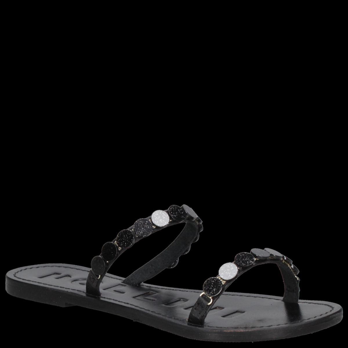 POLLINI - Sandalia Casual Mujer Negro Pollini