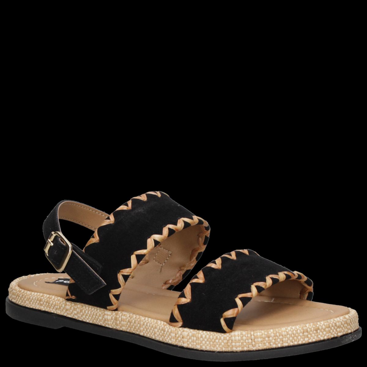 POLLINI - Sandalia Casual Mujer Negro Pollini